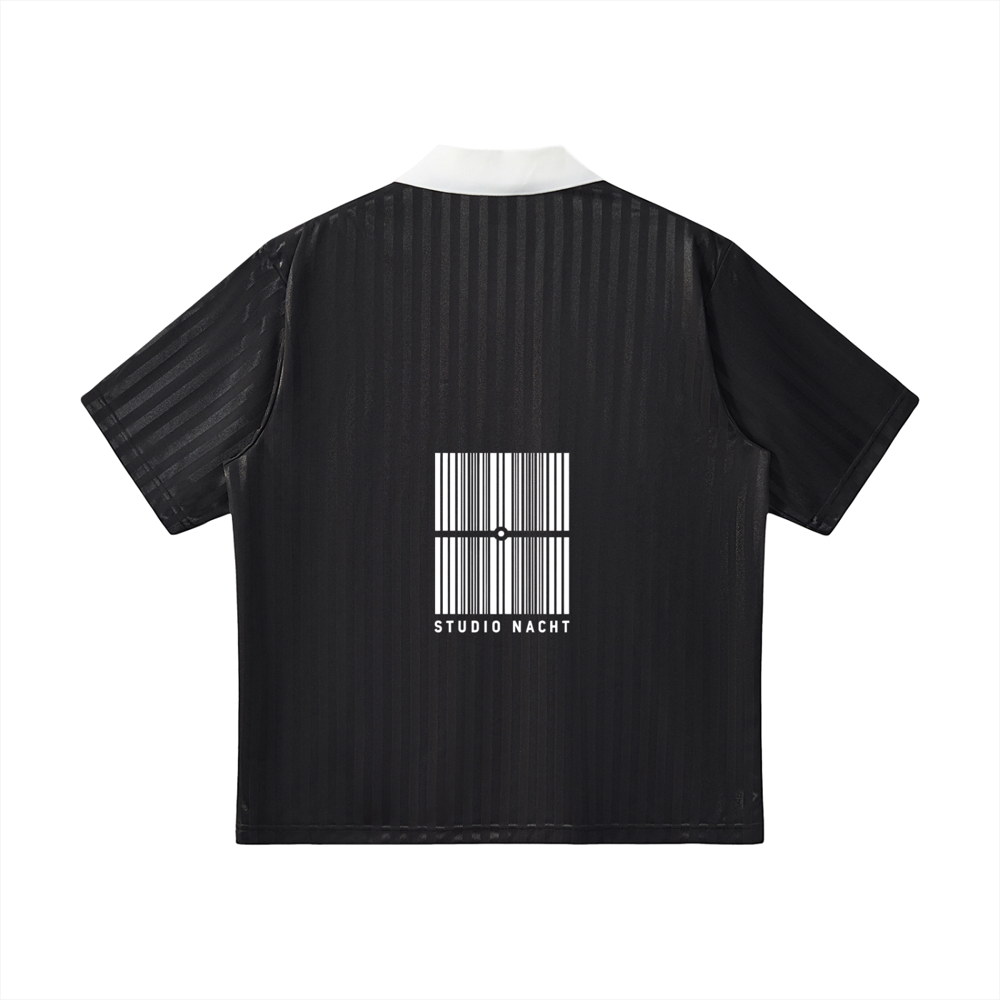 Contrast Collar Striped Soccer Jersey