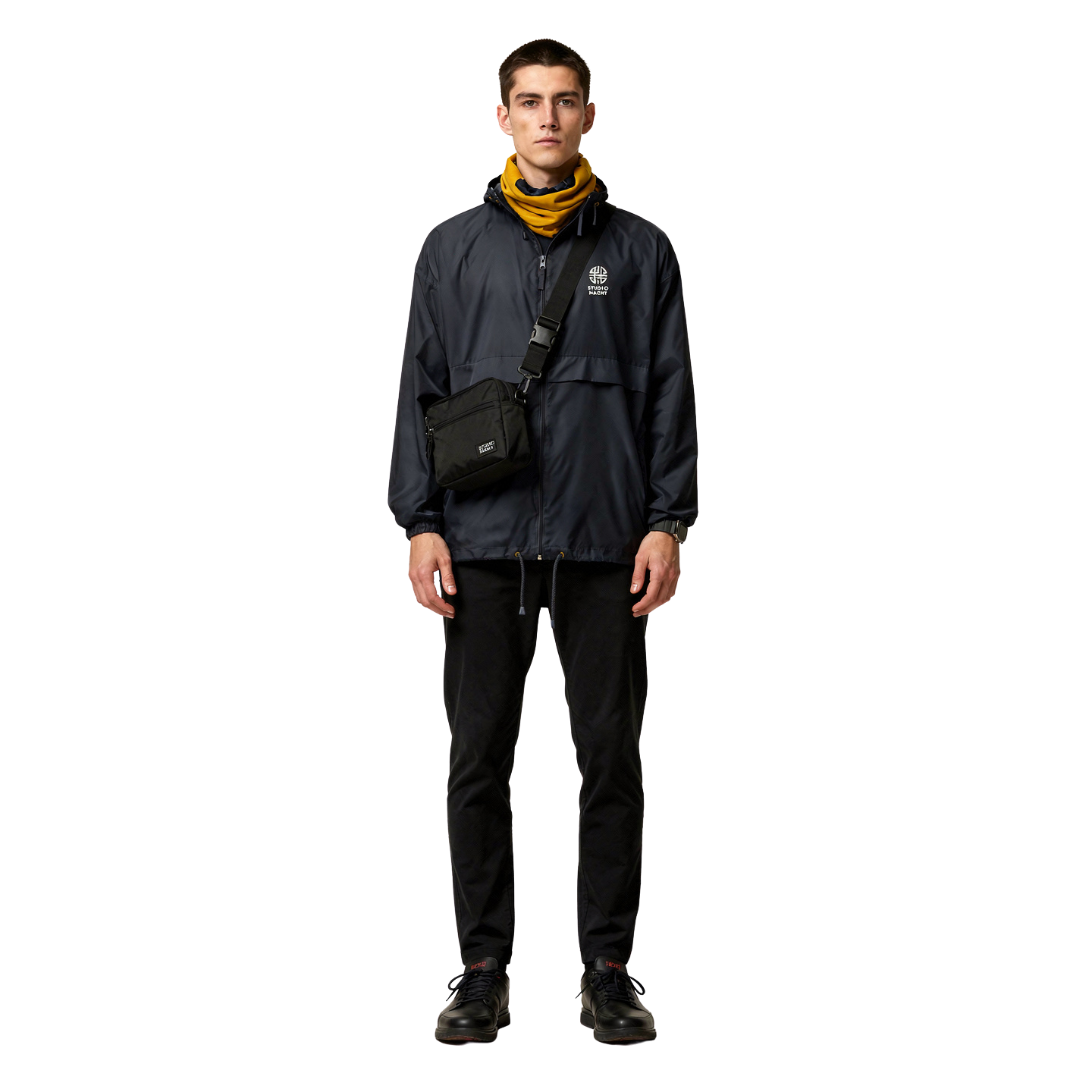 TRANSIT SHELL — Black Windbreaker