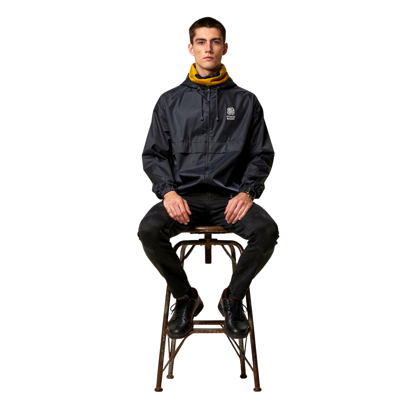 TRANSIT SHELL — Black Windbreaker