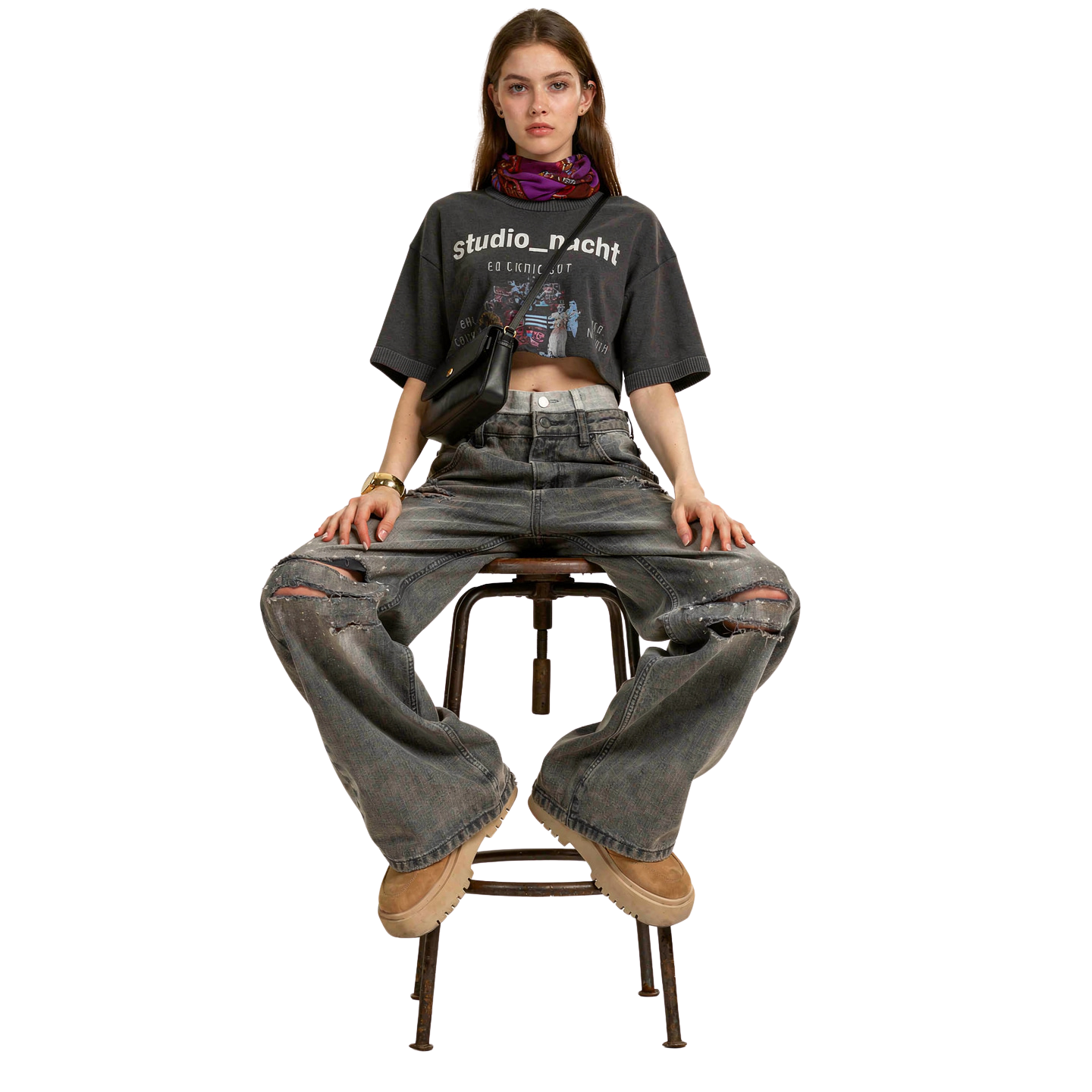 Vintage - Inspired Street - Women's Ripped Jeans